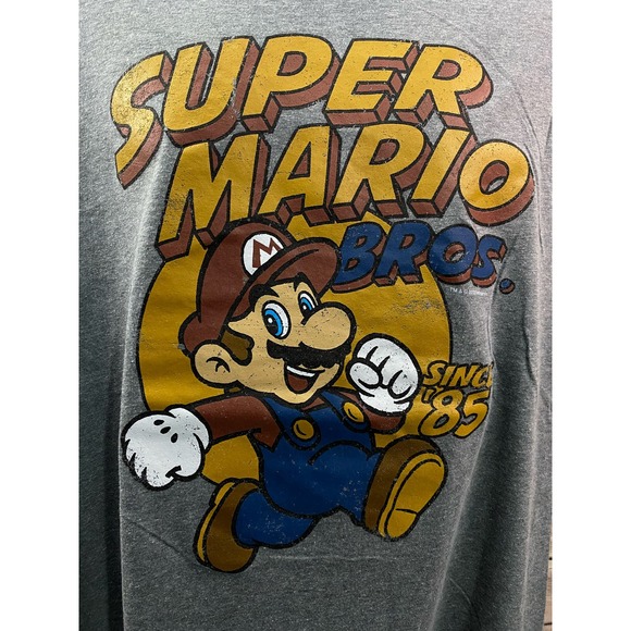 Super Mario Bros. "Since 85" Gray T-Shirt Size XL - Picture 9 of 9